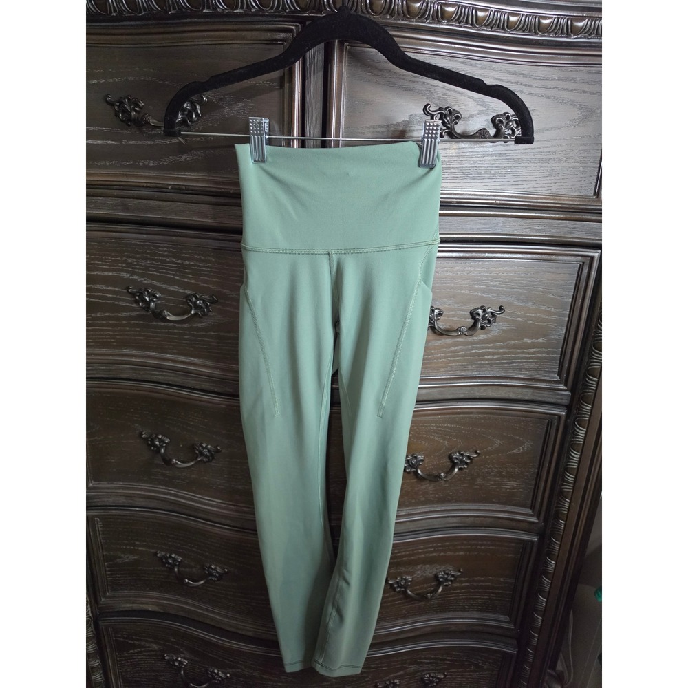 Lululemon Invigorate High-Rise Tight 25 Sage Green Leggings LW5EPSS Size 0